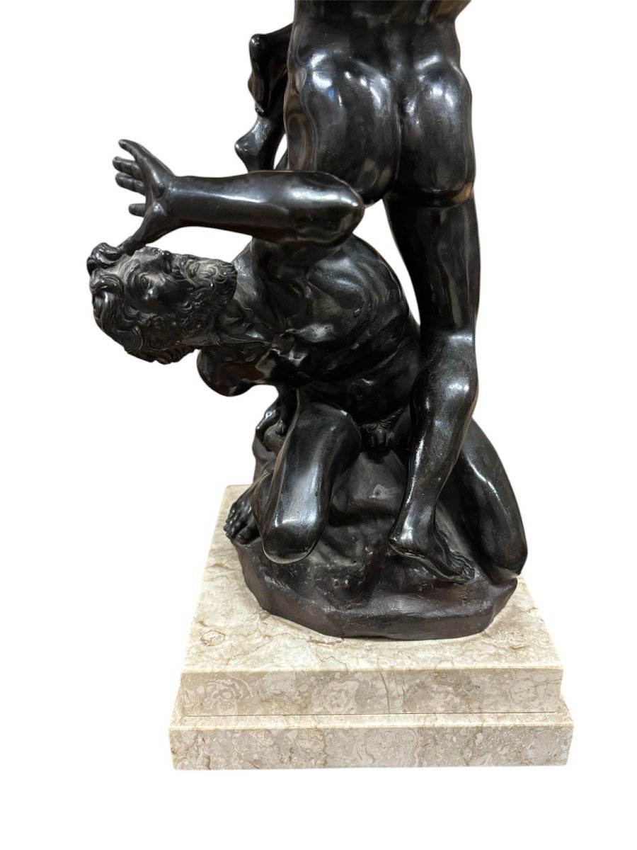 Bronze Sculpture Of The Rape Of The Sabine Women.-photo-8