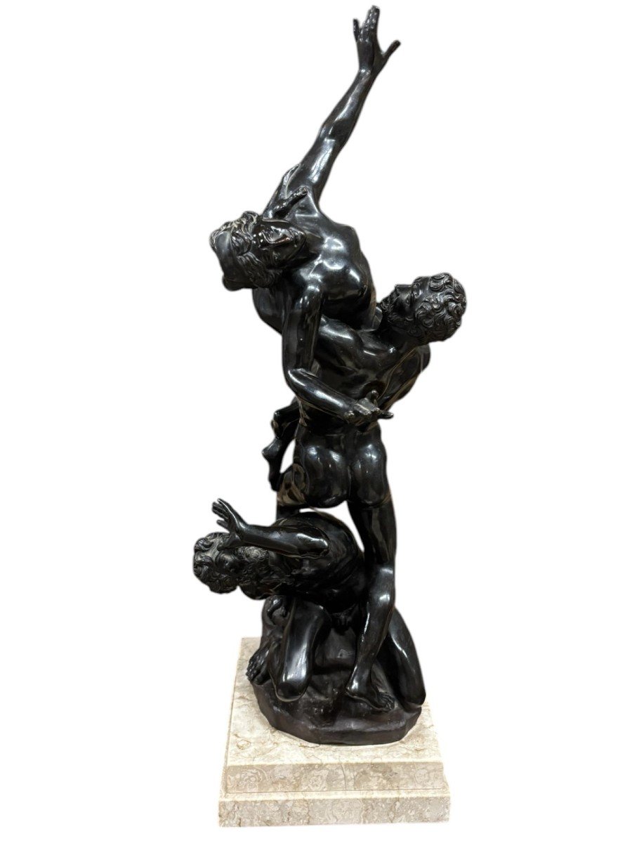 Bronze Sculpture Of The Rape Of The Sabine Women.