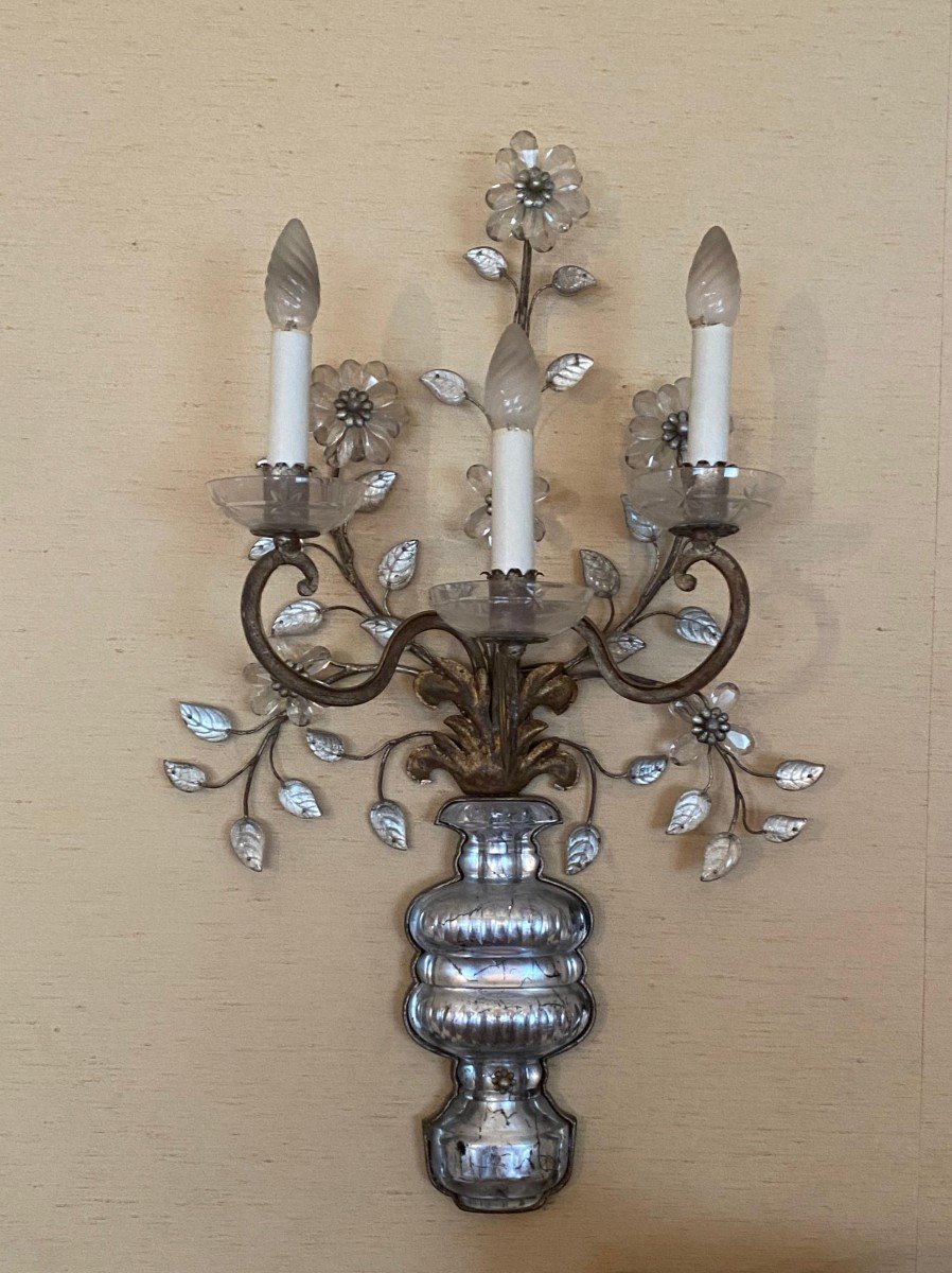 Large Louis XV Style 3-light Sconce