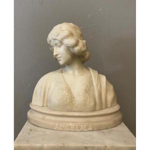 Half Bust In Marble