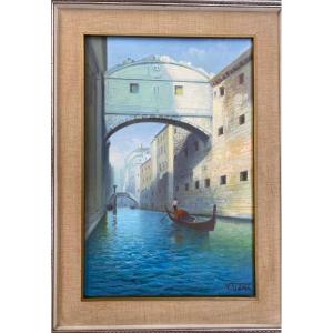 Palermo Marina, Signed Vincenzo Udine.