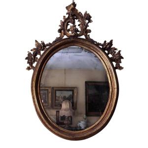 Louis XV Style Mirror, Sicily, Second Half Of The 18th Century