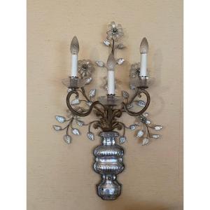 Large Louis XV Style 3-light Sconce