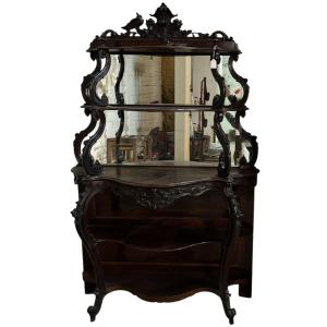 Rosewood Etangere With Mirrors