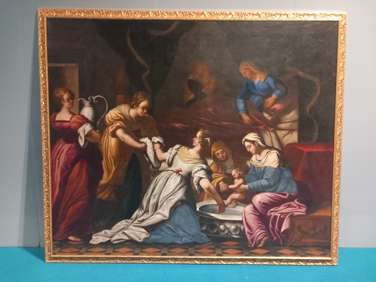 Painting - The Birth Of The Virgin, 17th Century