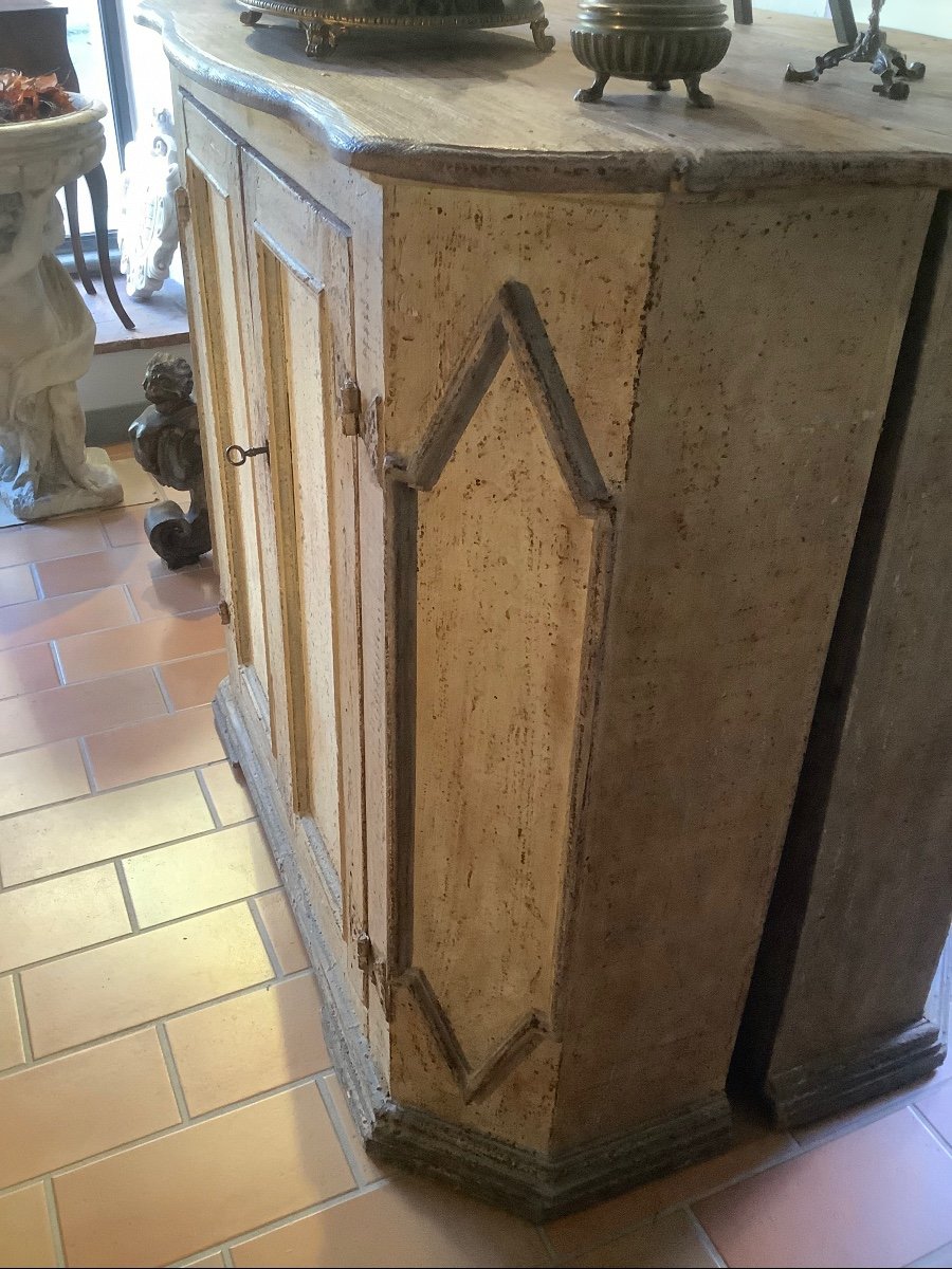 Pair Of Italian Lacquered Sideboards XVIII Century-photo-4