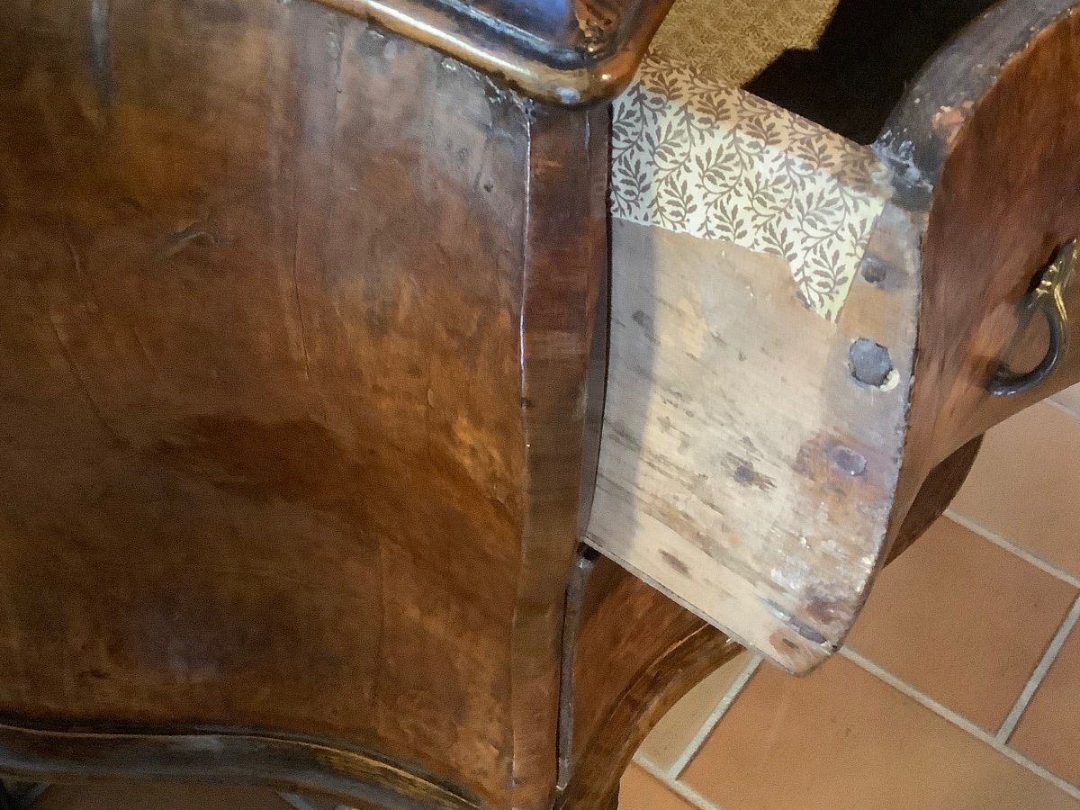 Commode en noyer arrendi Ep XVIII siecle-photo-1