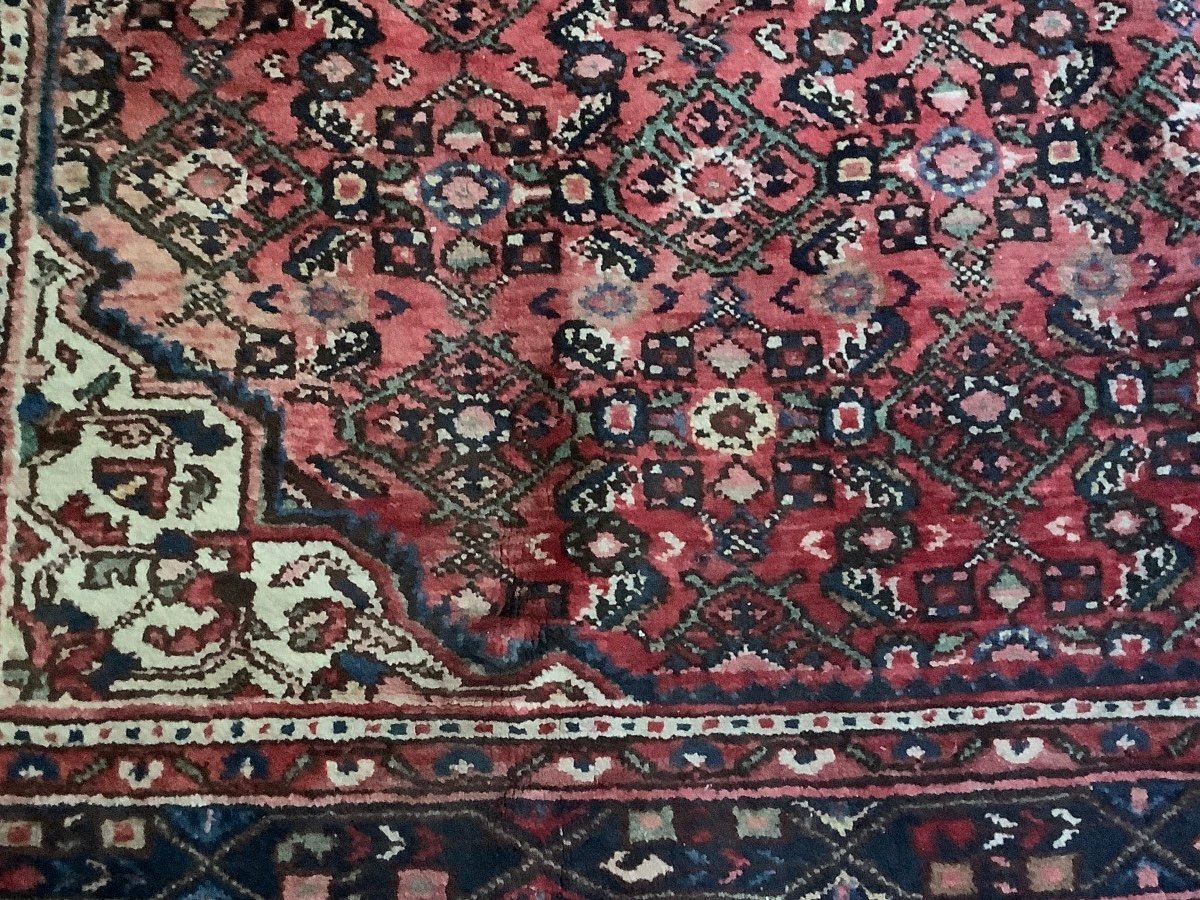 Hamedan Wool Carpet Early 20th Century-photo-3