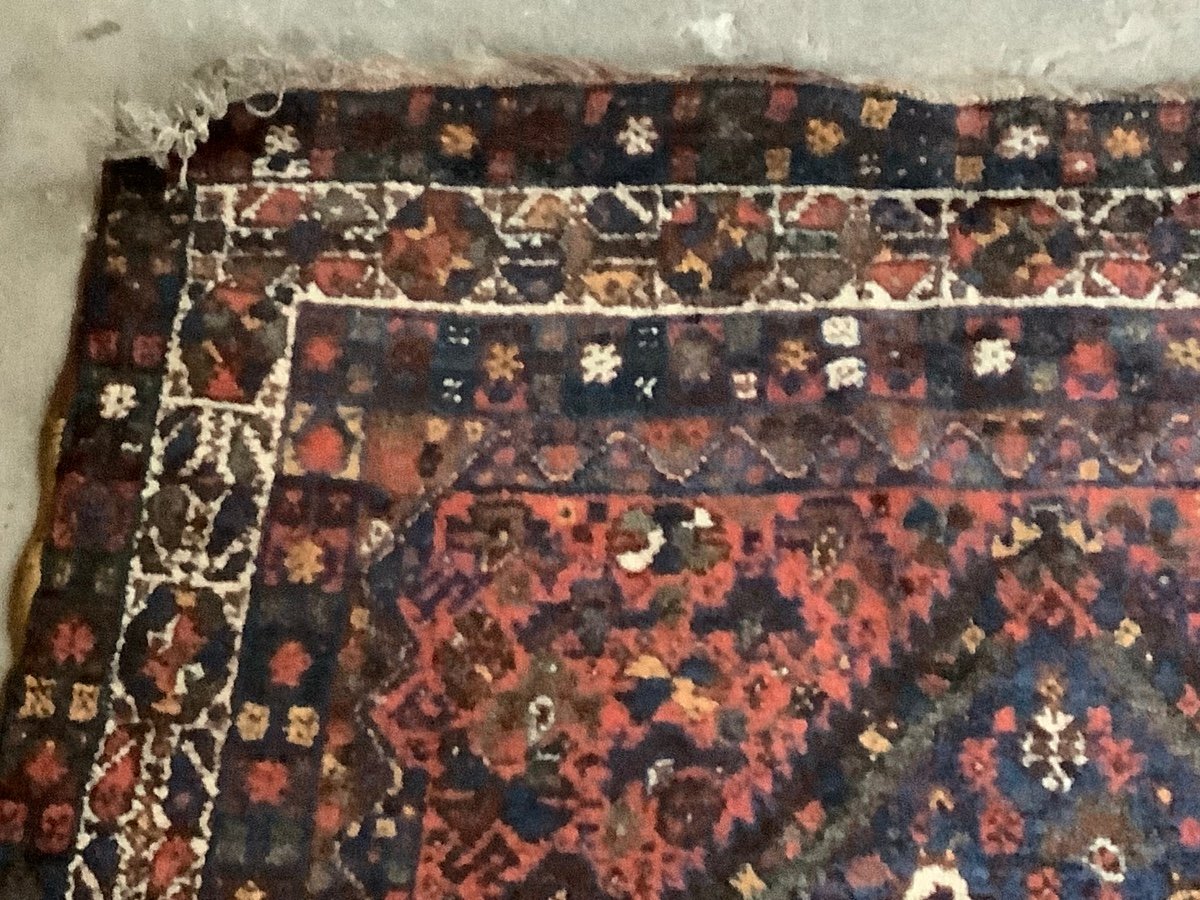 Wol Runner Carpet From Hamedan 20th Century-photo-3