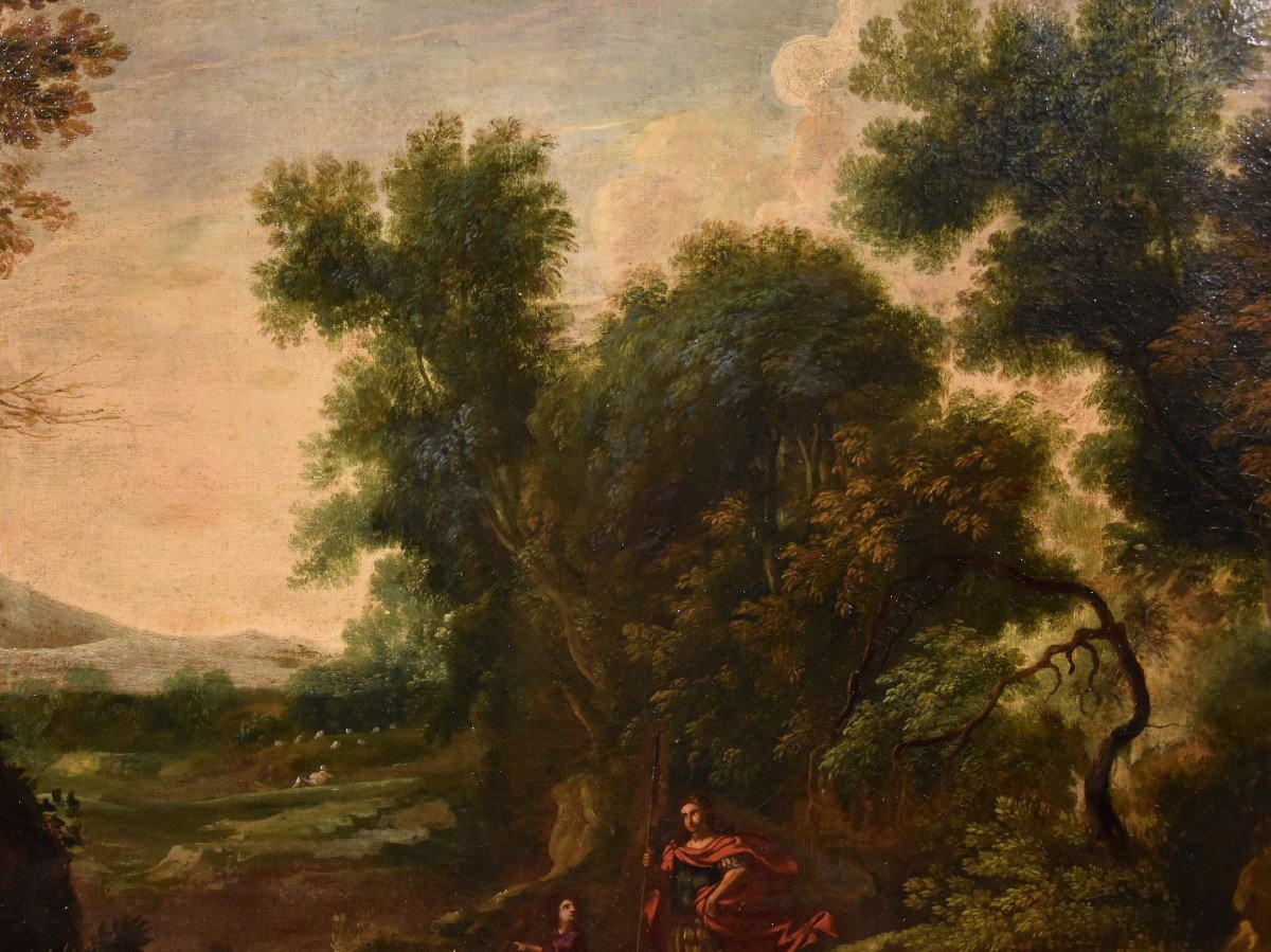 Gaspard Dughet (rome 1615-1675), Paysage Boisé Avec l'Archange Raphael Et Tobiolo-photo-5