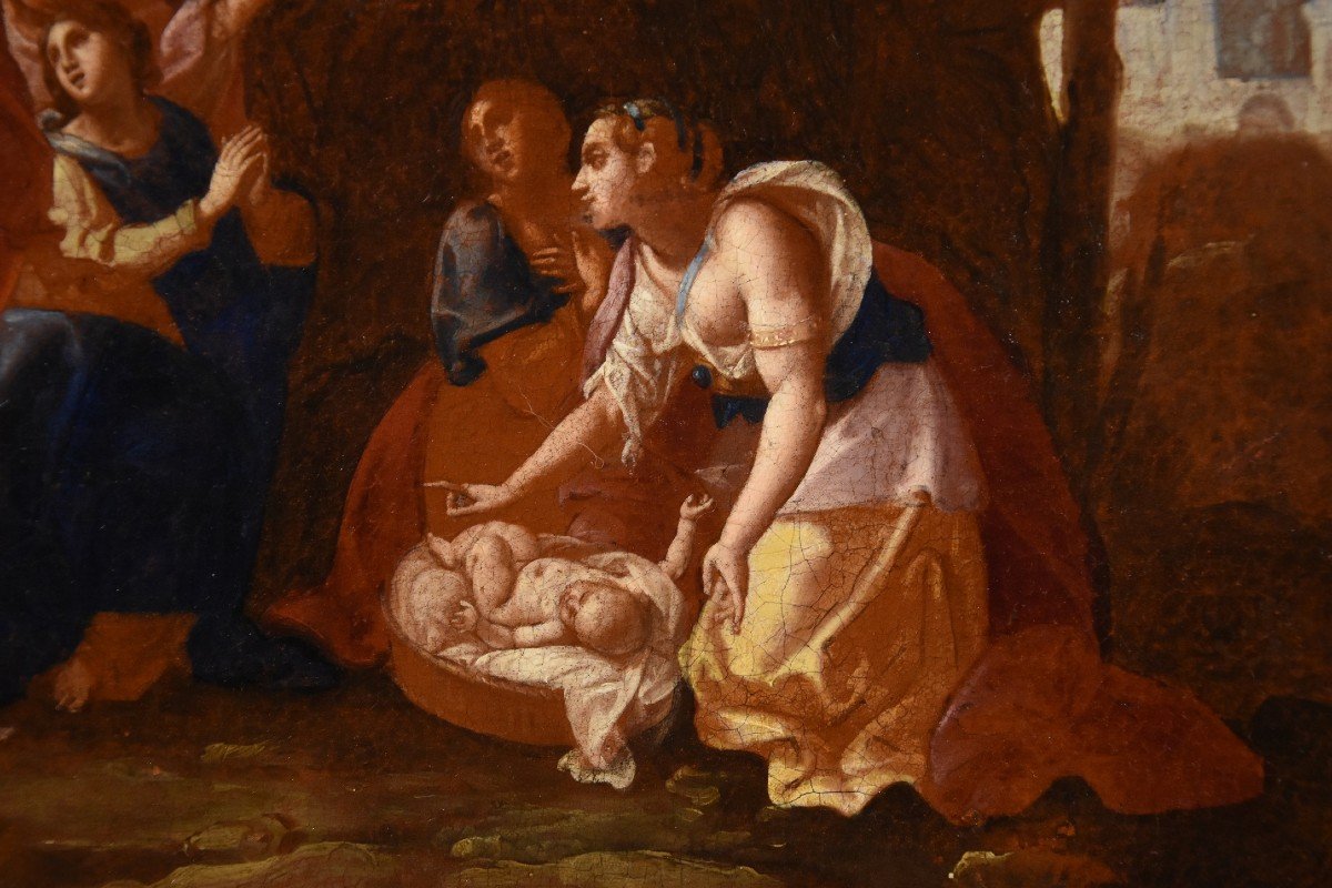 Nicolas Poussin (1594 - 1665) Atelier, Le Petit Moïse Retrouvé Par La Fille De Pharaon-photo-5