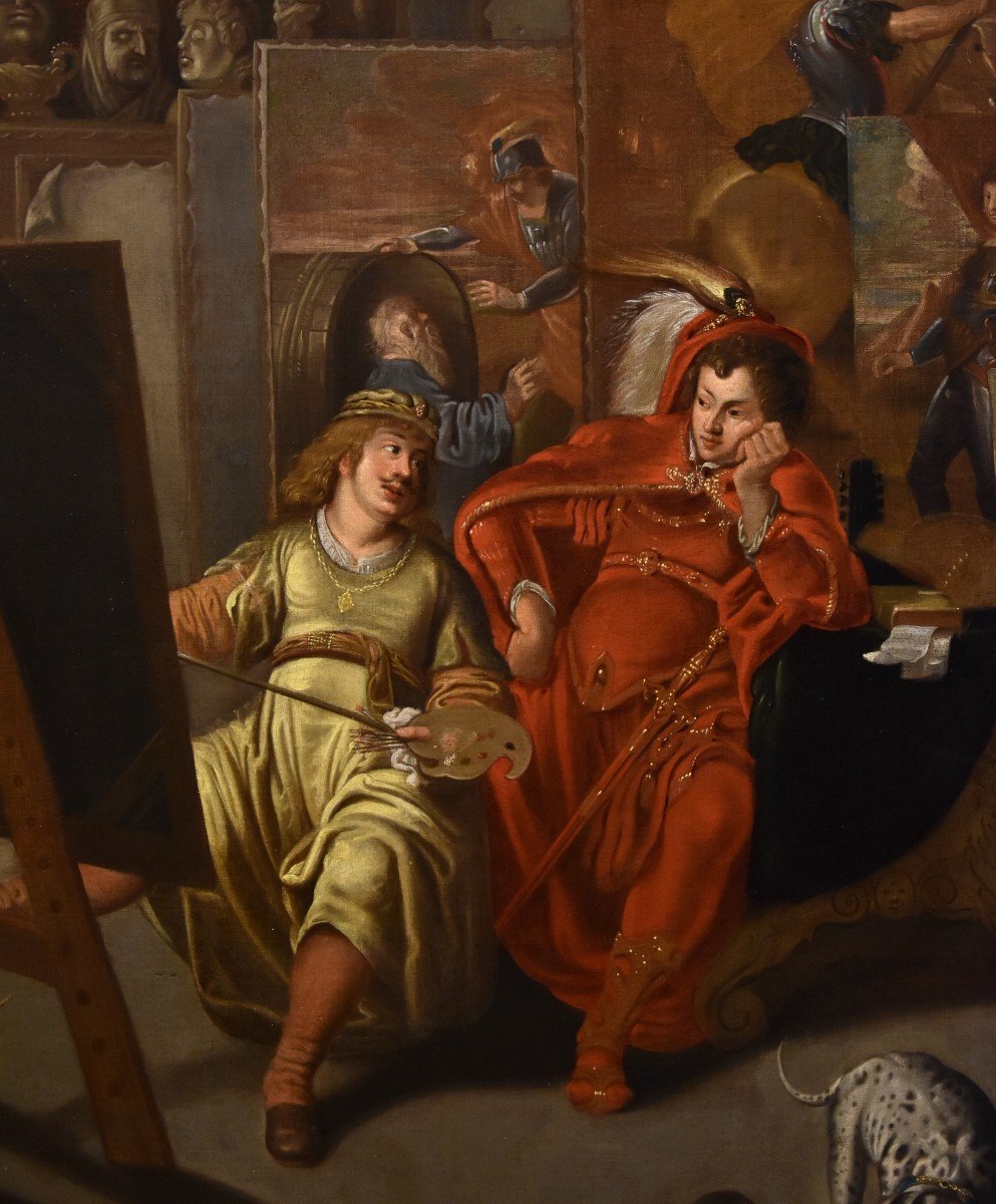 Balthasar Van Den Bossche (1681 - 1715) Alexander The Great And Campaspe In The Studio Of The Painter Apelles-photo-4