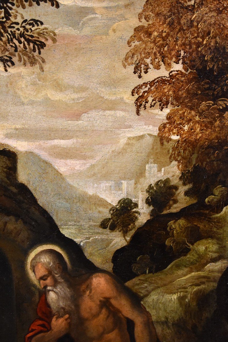 Saint Jerome Penitent, Jacopo Negretti, Detto Palma Il Giovane (venezia 1544 - 1628) Cerchia-photo-3