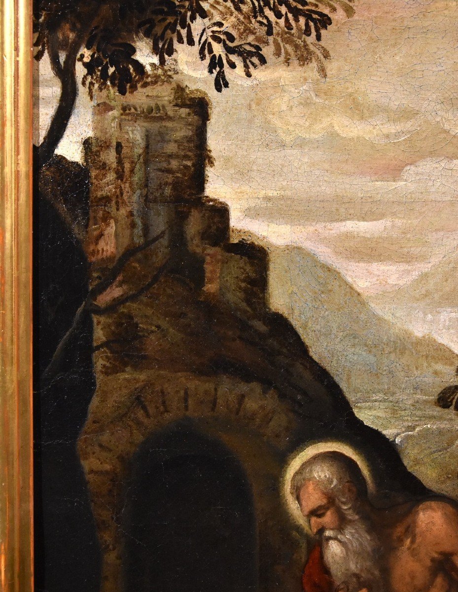 Saint Jerome Penitent, Jacopo Negretti, Detto Palma Il Giovane (venezia 1544 - 1628) Cerchia-photo-4