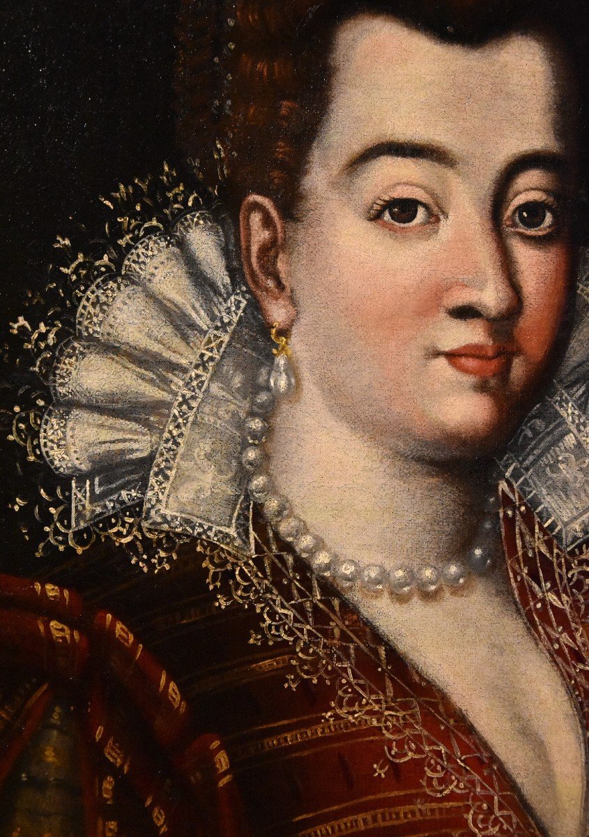 Portrait De La Grande-duchesse Bianca Cappello, Scipione Pulzone Dit Il Gaetano (1544 - 1598)-photo-4