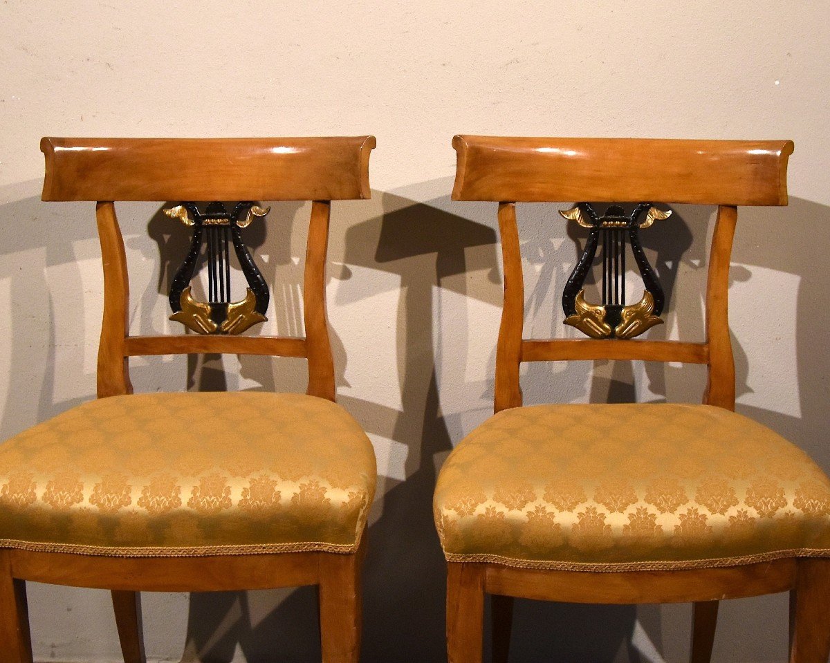 Pair Of Biedermeier Chairs, Germany 19th Century-photo-3