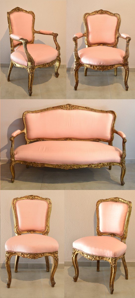 Pair Of Chairs From The Rococo Period, France 18th Century-photo-4