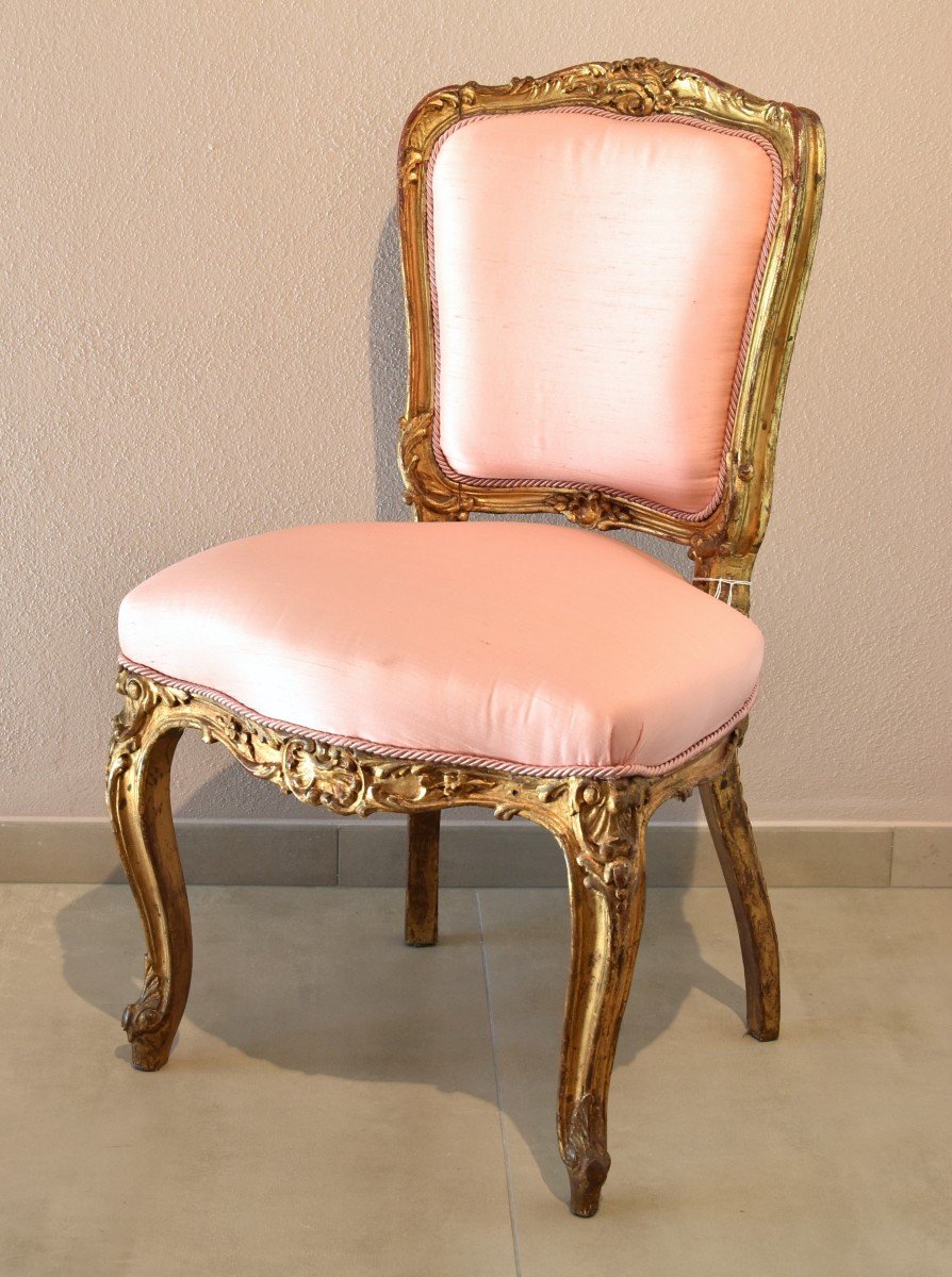 Pair Of Chairs From The Rococo Period, France 18th Century-photo-1