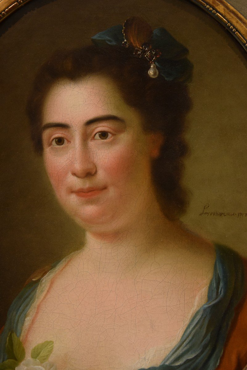 Jean-Baptiste Perroneau (Paris 1715 – Amsterdam 1783), Portrait d'une dame-photo-3
