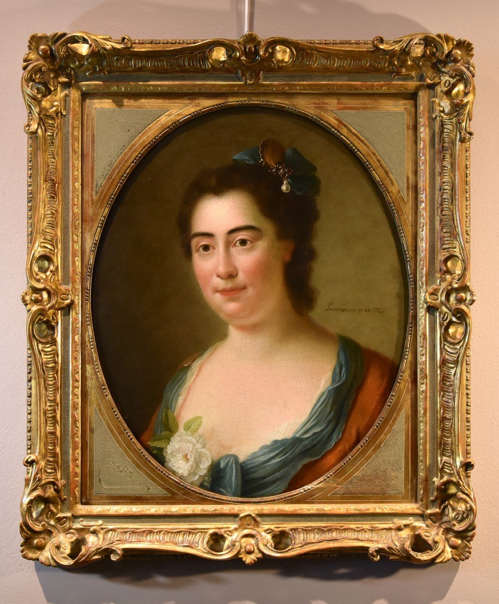 Jean-Baptiste Perroneau (Paris 1715 – Amsterdam 1783), Portrait d'une dame