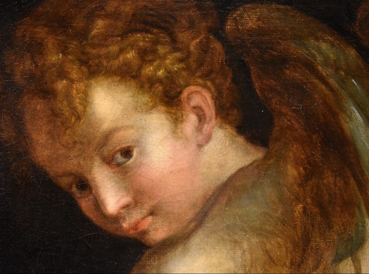 Cupidon fabriquant son arc, Francesco Mazzola, Il Parmigianino (Parme, 1503 - 1540) Suiveur de-photo-6