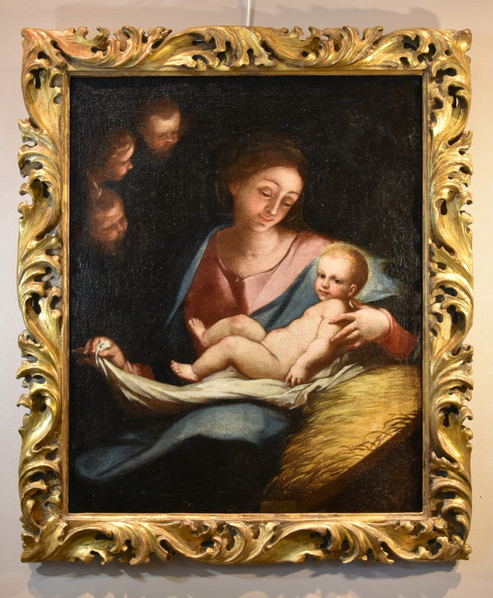  Madonna And Child, Anton Maria Piola (genoa, 1654 - 1715) Circle