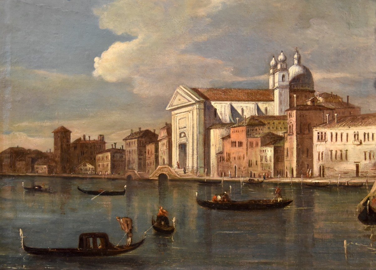 Giacomo Guardi (Venise, 1764 - 1835), Venise Avec Le Canal De La Giudecca-photo-1