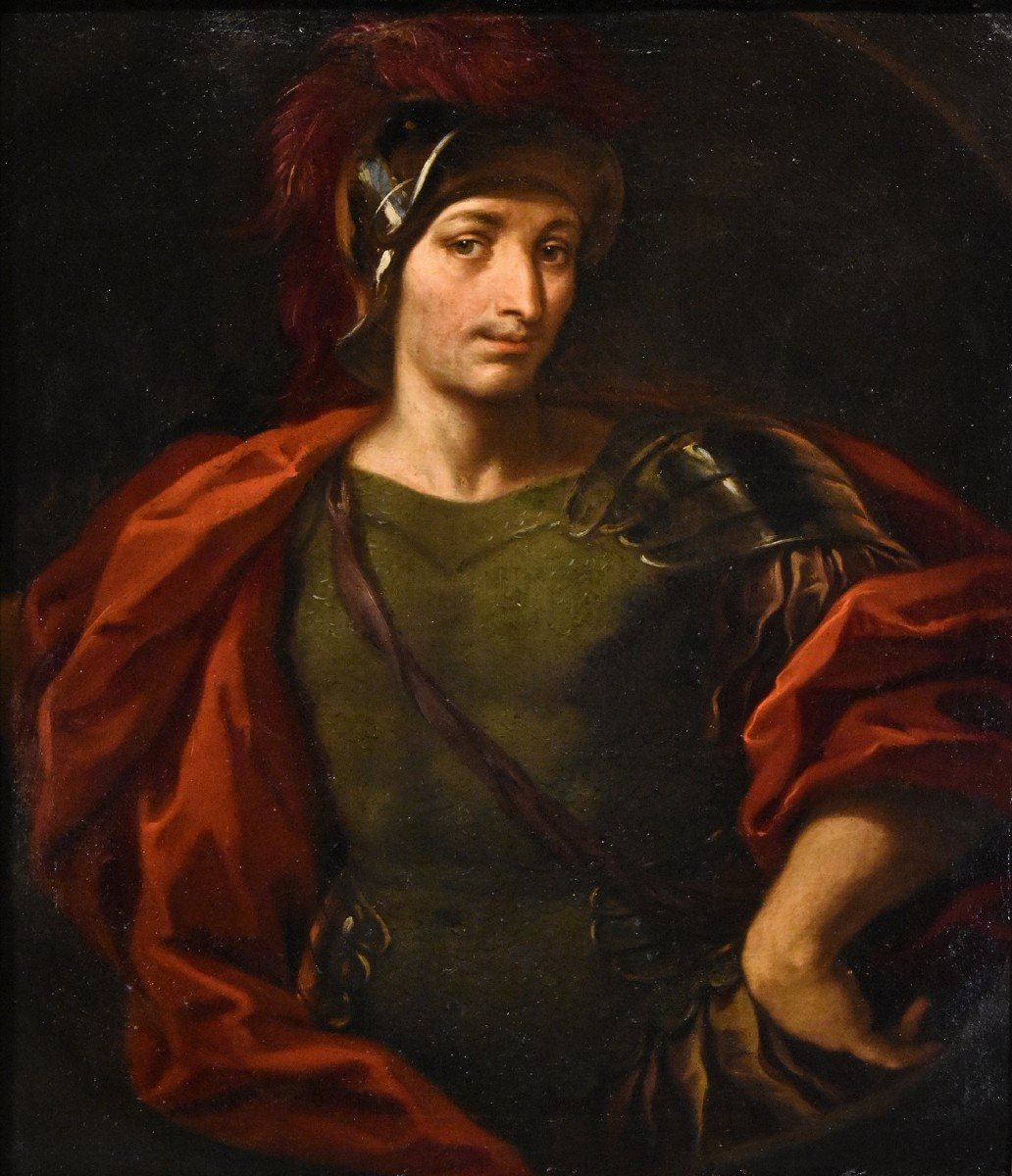 Portrait d'Un Homme En Armure, Peintre Lombard Du XVIIe Siècle-photo-2