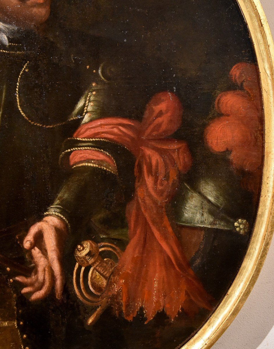 Portrait d'Un Gentilhomme En Armure, Atelier Giovanni Bernardo Carbone (gênes, 1616 - 1683)-photo-4