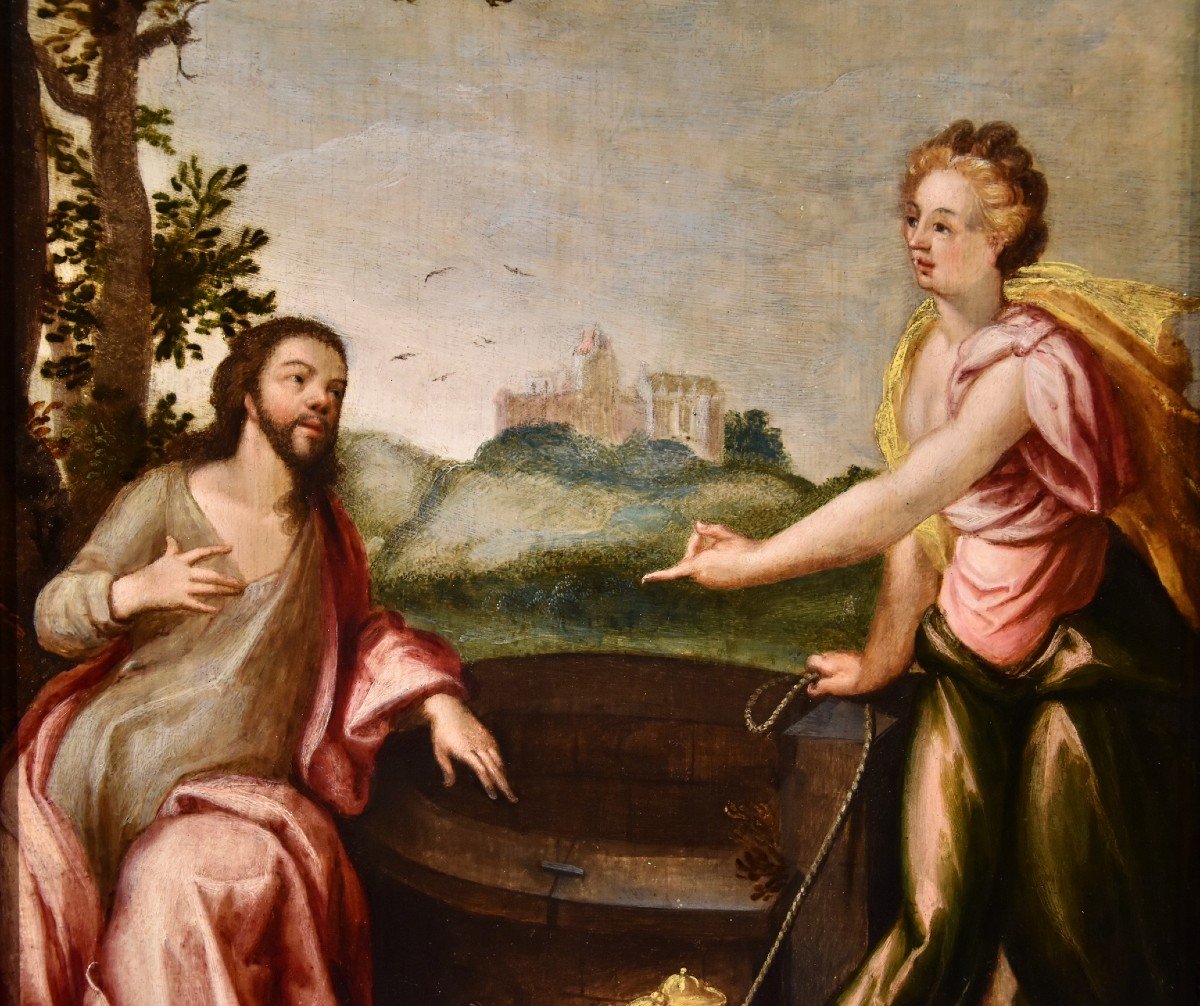 Christ And The Samaritan Woman, Ludovico Pozzoserrato (antwerp 1550 - Treviso 1605)-photo-7