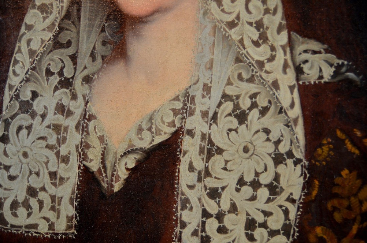 Portrait Of A Noblewoman In Ceremonial Dress, Jean Ranc (montpellier 1674 - 1735 Madrid)-photo-2