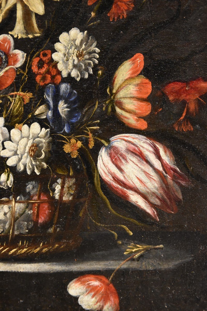 Pair Of Still Lifes Of Flowers, Josè De Arellano (madrid, 1653 - C. 1714) Attributable-photo-4