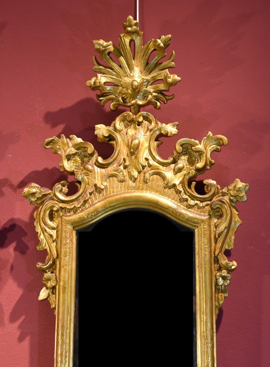 Pair Of Mirrors (italy, Venice) 18th Century (height Cm. 130)-photo-5