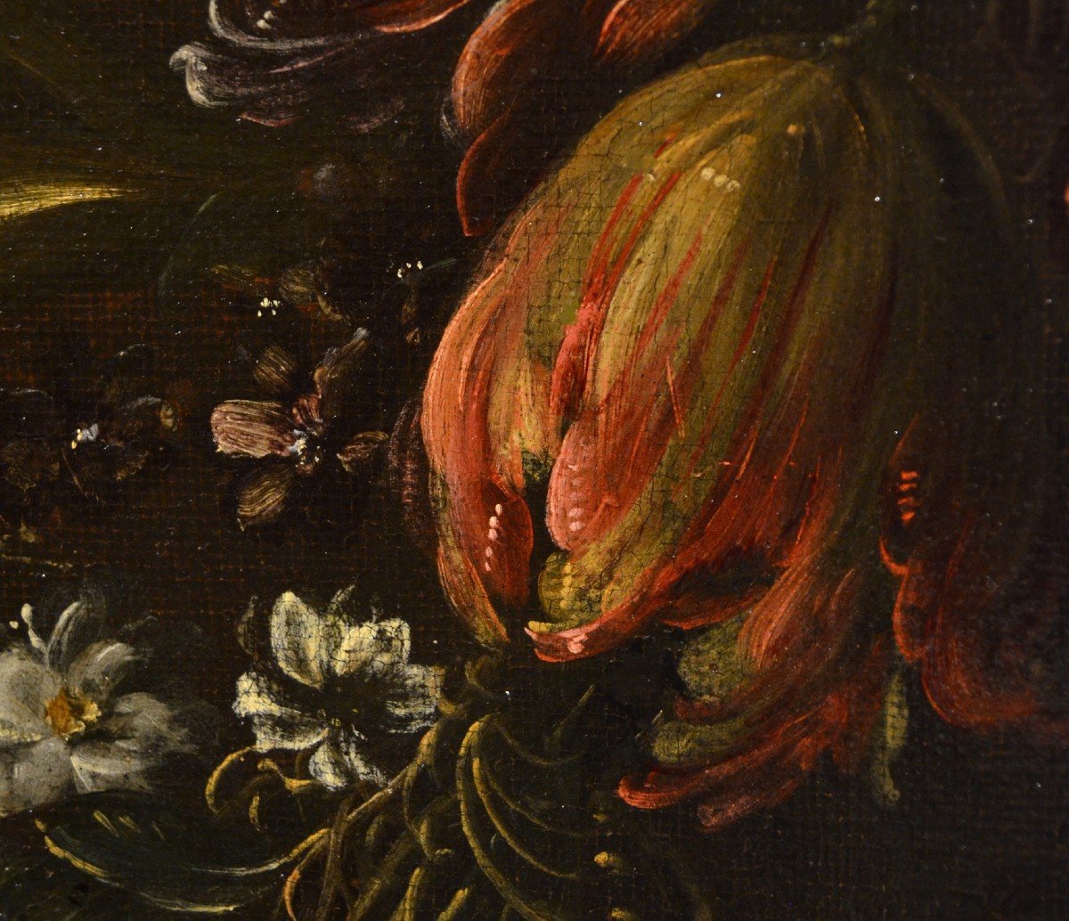 Pieter Casteels III -signé- (anvers 1684 - Richmond 1749), Nature Morte Florale-photo-3