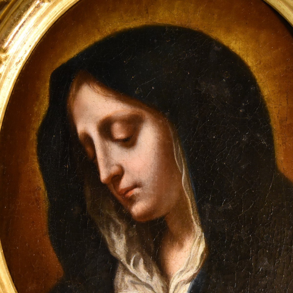 Carlo Dolci (firenze 1616 - 1686) Bottega, Mater Dolorosa-photo-1