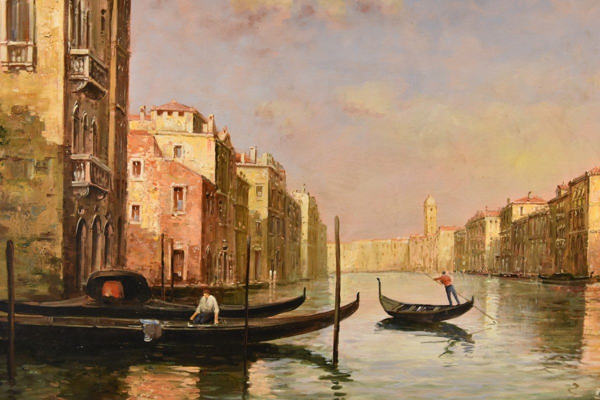 Vue De Venise Avec Le Grand Canal, Antoine Bouvard Dit Marc Aldine (L'isère 1875 - Paris 1957)-photo-4