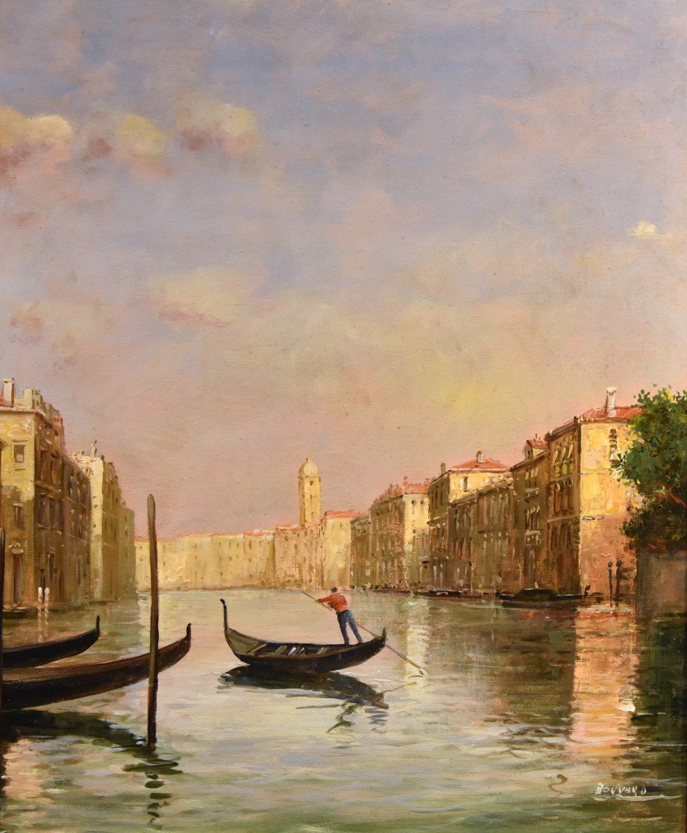 Vue De Venise Avec Le Grand Canal, Antoine Bouvard Dit Marc Aldine (L'isère 1875 - Paris 1957)-photo-2