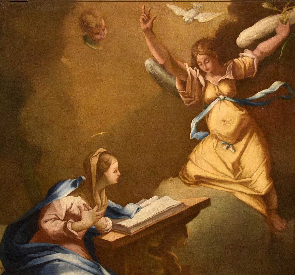 The Annunciation, Paolo De Matteis (naples 1662 - Naples 1728) Circle Of -photo-4