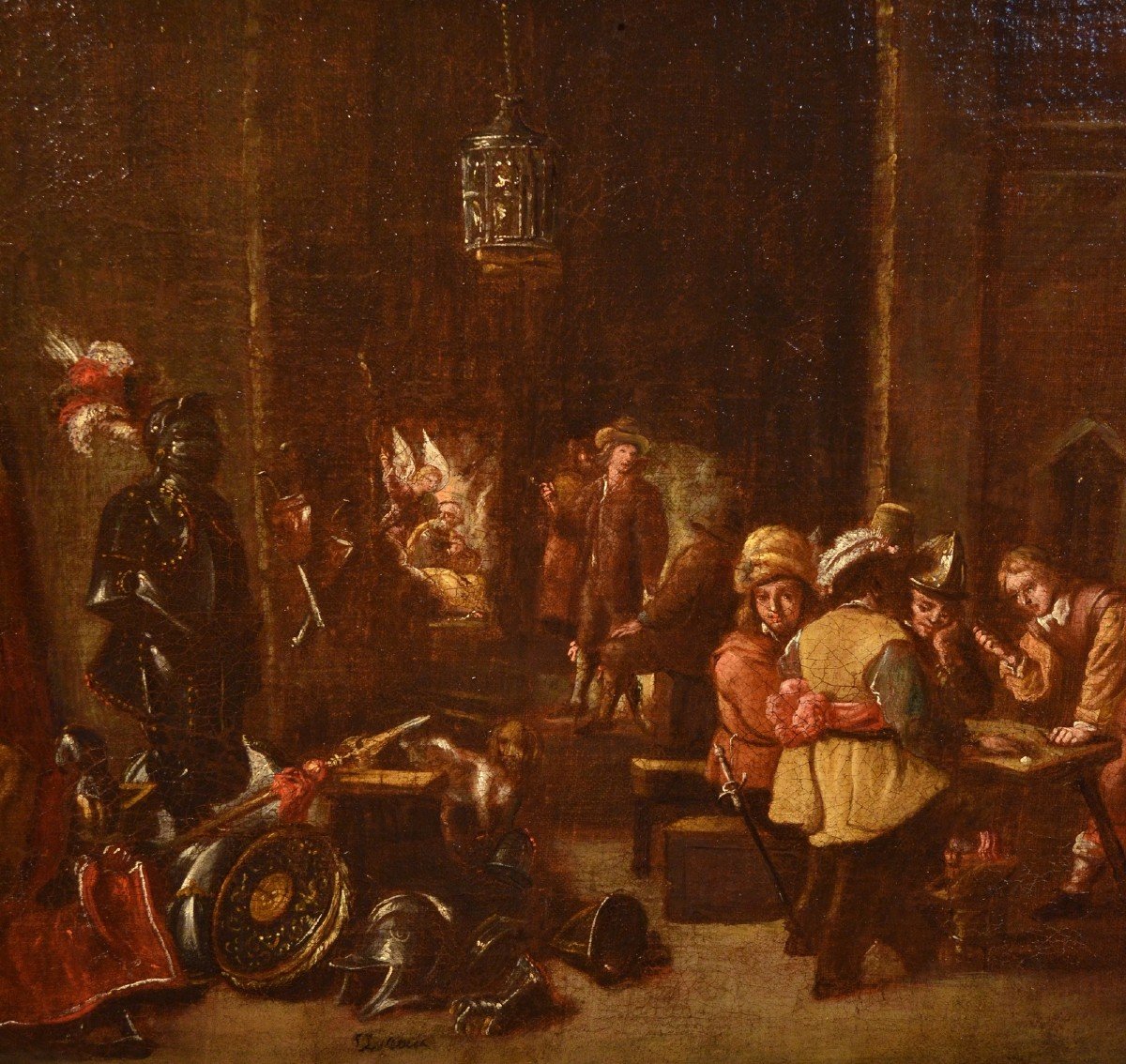 Le Corps De Garde, David Teniers The Younger (antwerp 1610 - Brussels 1690) Workshop Of -photo-3