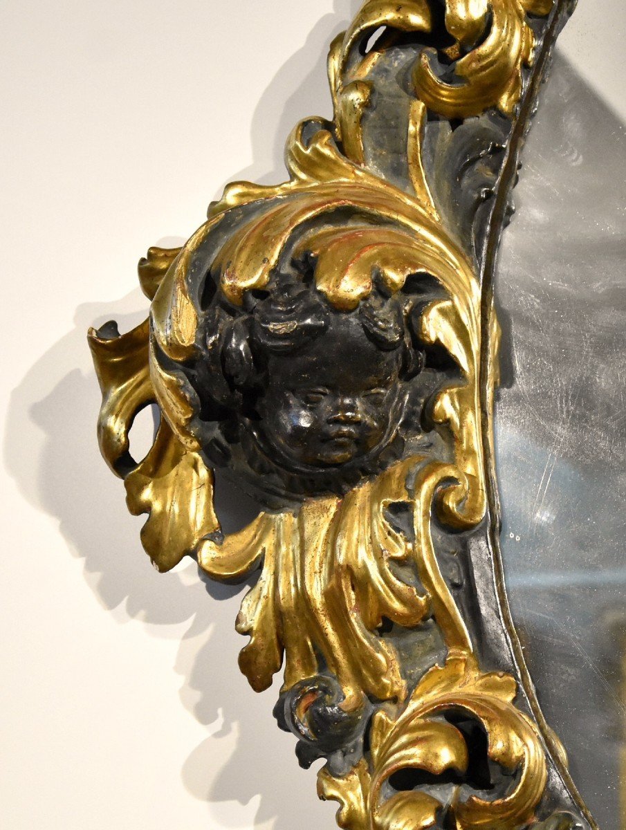 Pair Of Large Baroque Mirrors, Rome Late 17th Century -photo-7