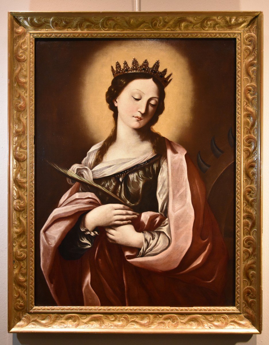 Saint Catherine Of Alexandria, Guido Reni (bologna 1575 - 1642) Workshop Of