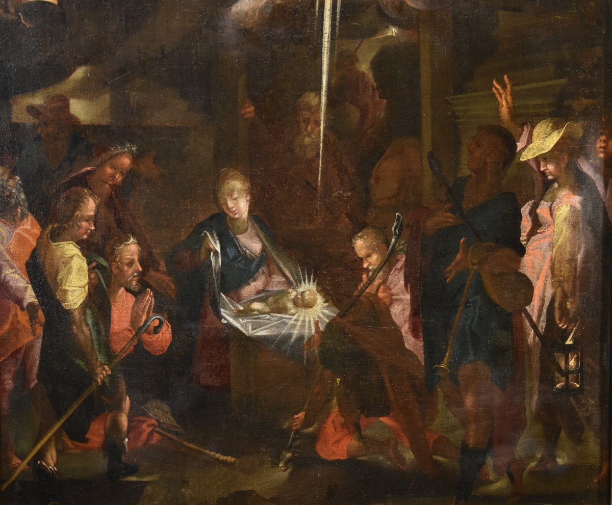 Bartholomäus Spranger (antwerp, 1546 - 1611), Adoration Of The Shepherds-photo-3