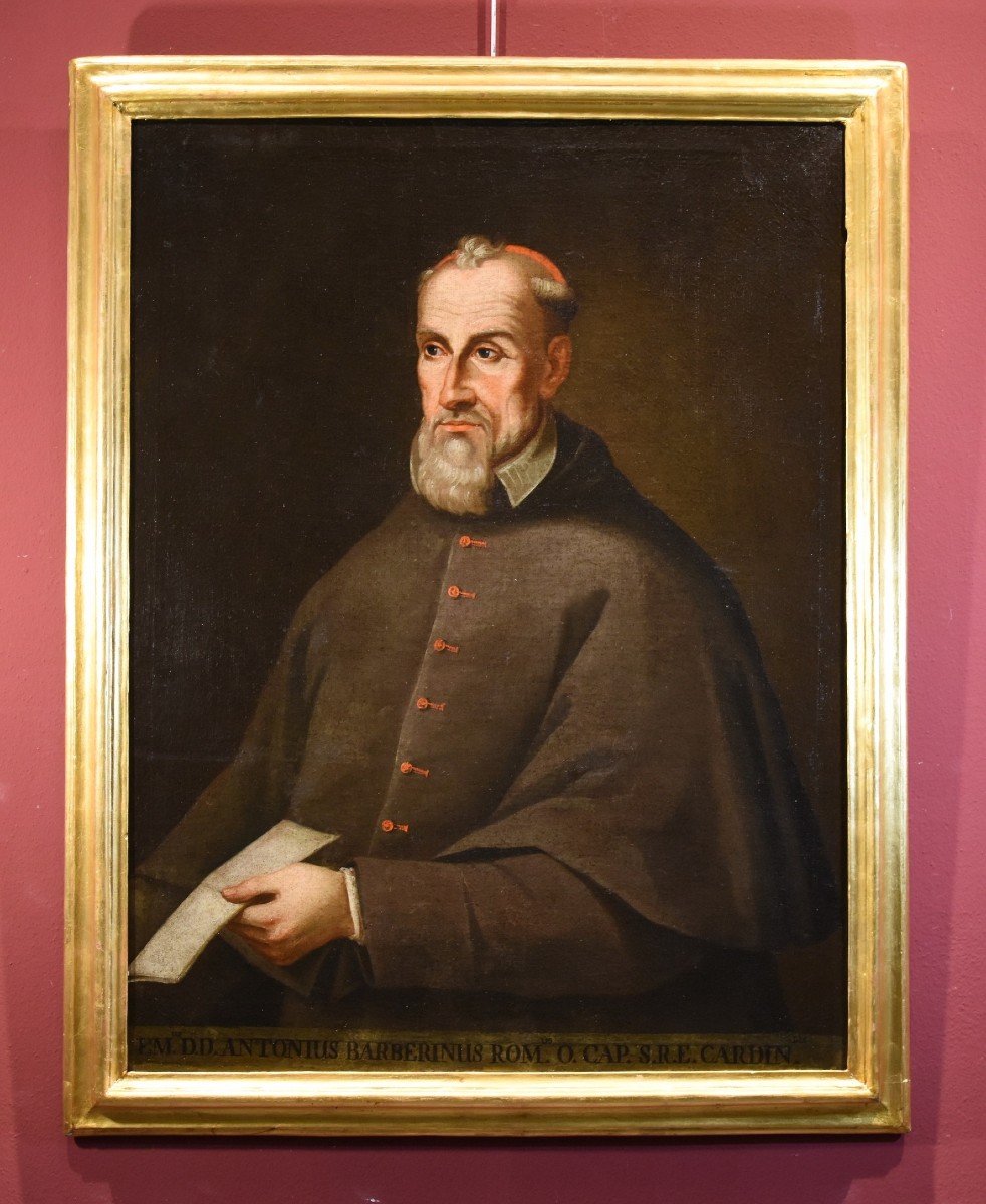 Portrait Du Cardinal Antonio Marcelli Barberini, Antonio Alberti (1603 - 1649)-photo-2