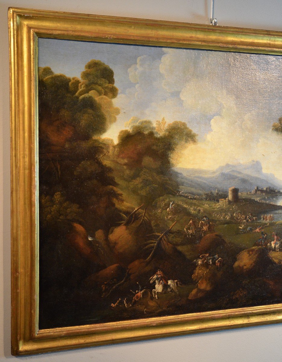 Pandolfo Reschi 'monsù Pandolfo' (1643 - 1699), Coastal Landscape With Fortified City-photo-4