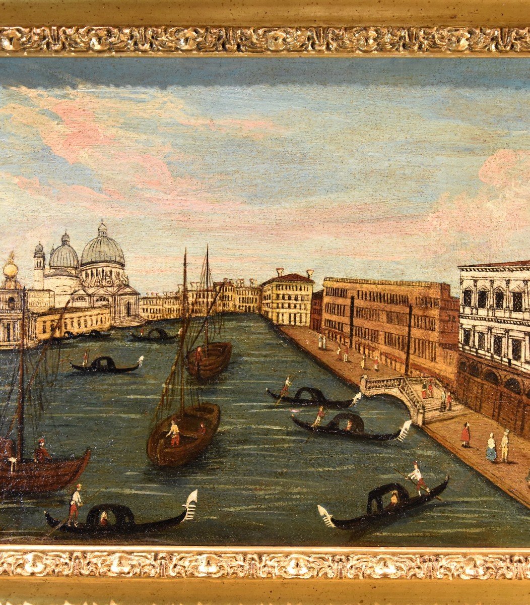 Peintre Védutiste Du 18e Siècle, Vue De Venise Avec Le Grand Canal-photo-4