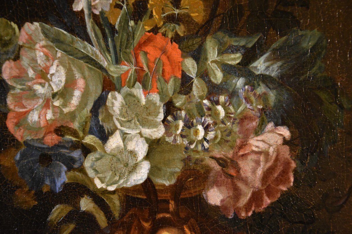 Nature Morte Aux Fleurs, Jacob Van Huysum (Amsterdam, 1687 - Londres, 1746) Attribuable-photo-3