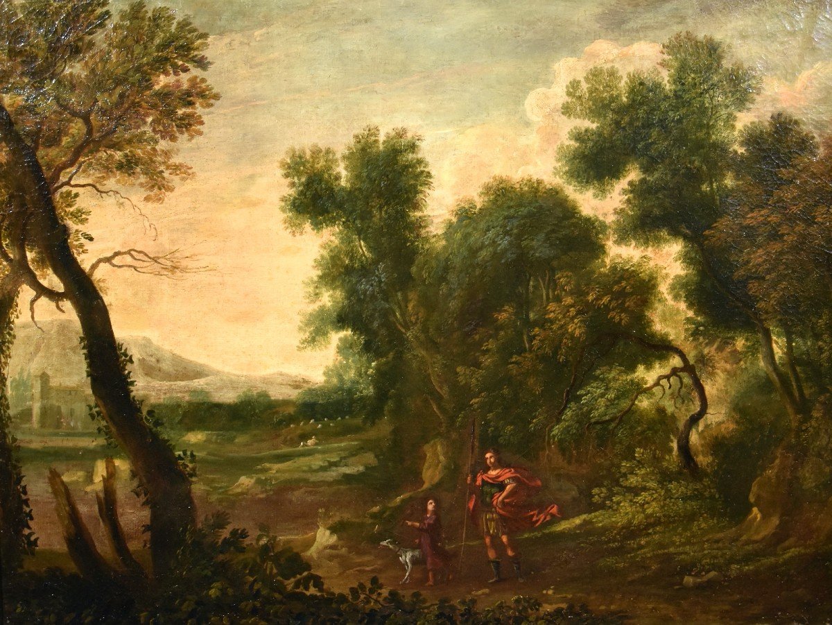 Gaspard Dughet (rome 1615 - 1675), Woodland Landscape With The Archangel Raphael And Tobiolo