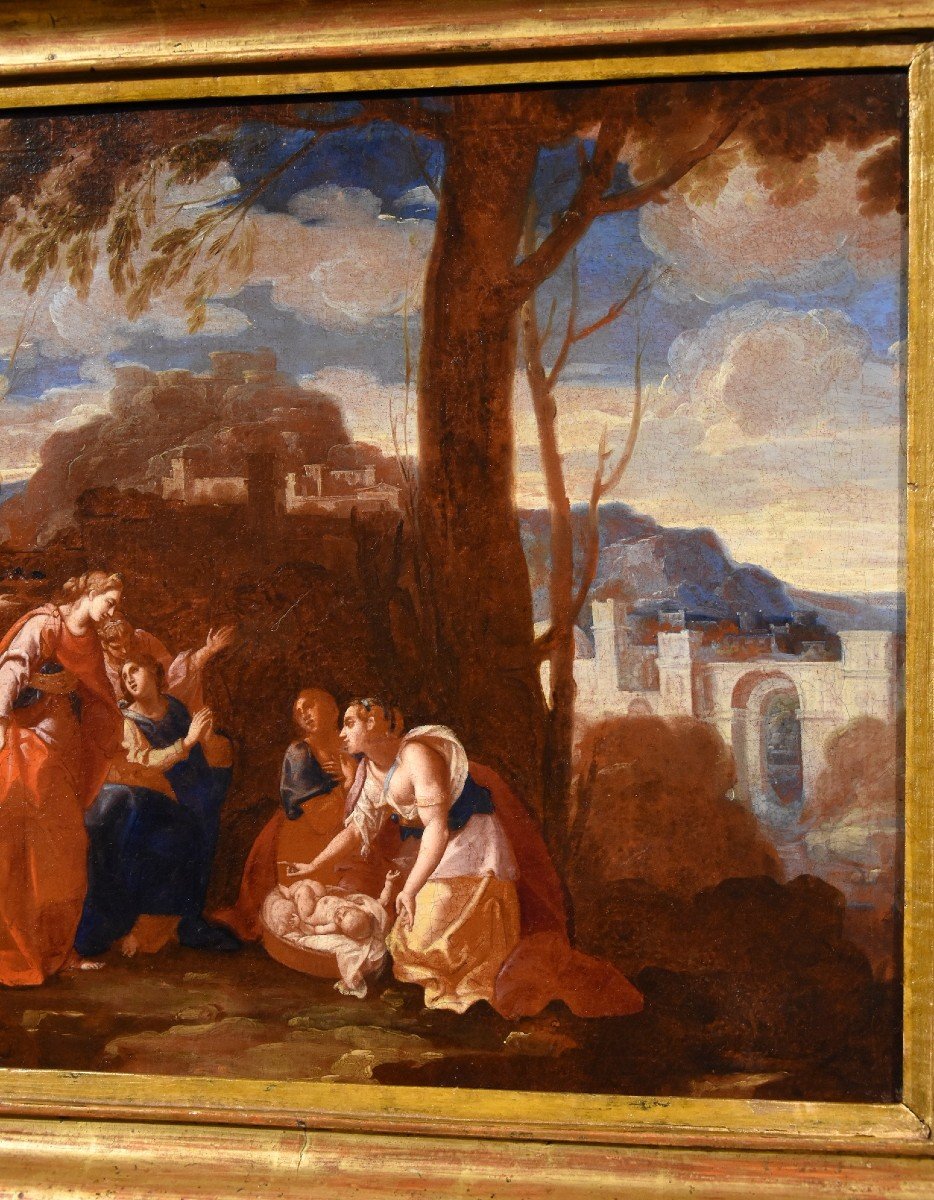 Nicolas Poussin (1594 - 1665) Workshop, The Little Moses Found By Pharaoh's Daughter-photo-4