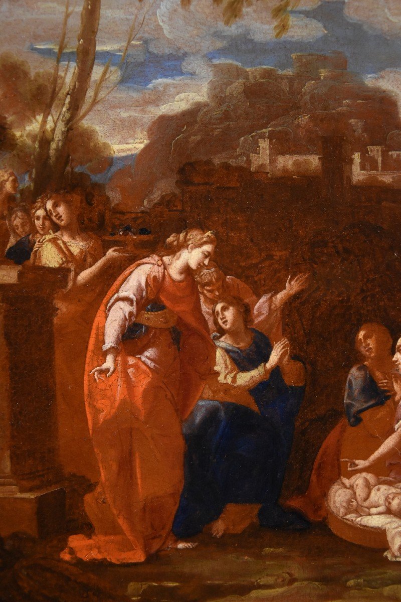 Nicolas Poussin (1594 - 1665) Workshop, The Little Moses Found By Pharaoh's Daughter-photo-1