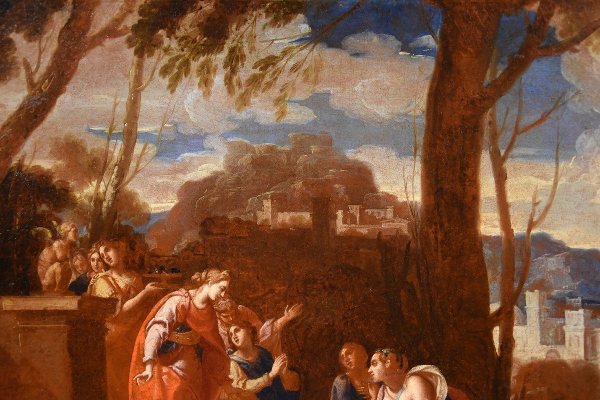 Nicolas Poussin (1594 - 1665) Workshop, The Little Moses Found By Pharaoh's Daughter-photo-4